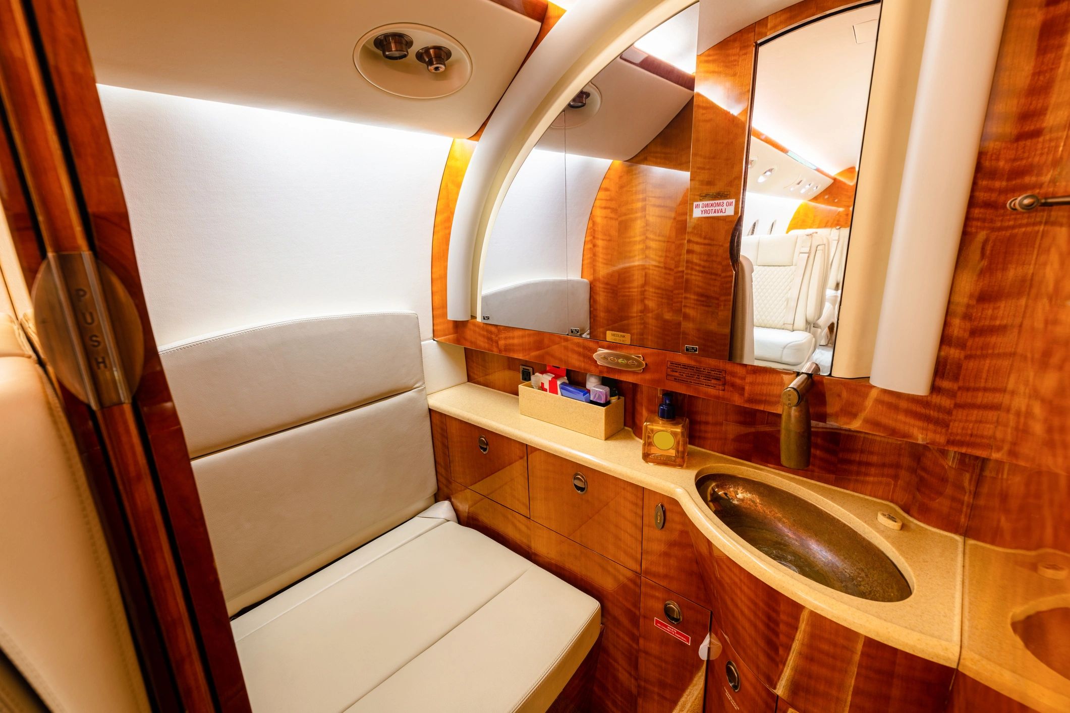Custom stitched interior seating detail
